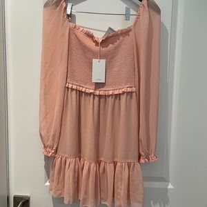 Aritzia Wilfred Tempest Dress - Petal Pink (S)
